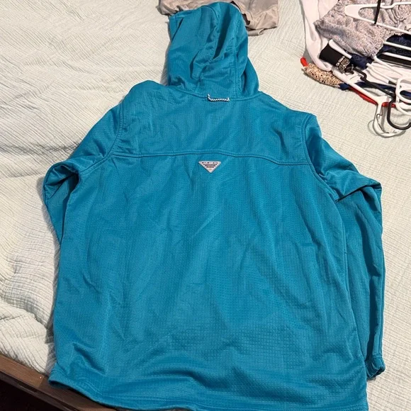 Columbia Teal Hooded Jacket - Picture 2 of 2